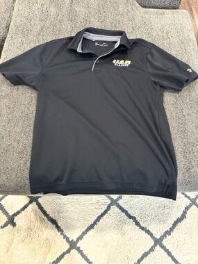Under Armour Black UAB Blazers Polo with Yellow Logo